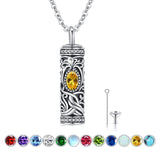 925 Sterling Silver Ashes Pendant Tree of Life Necklace Memorial Jewelry Gifts for Women Men Girls Boys