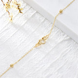 9K Real Gold Three Hearts Bracelets Jewelry Gifts For Women Girls