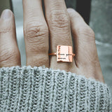 I Am Enough Ring Choose Joy Ring Inspirational Ring Personalized Ring