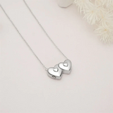 Urn Ash Necklace Holds Two - Forever in My Heart Cremation Pendant Women Memorial Jewelry Keepsake Gift for Loss of Loved Ones