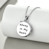 Urn Necklace for Ashes Sterling Silver Wolf Urn Pendant Cremation Jewelry Memorial Gifts for Women Men