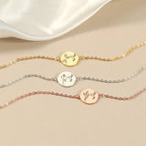 925 Sterling Silver Birth Flower Hummingbird Necklace Bracelet Personalized Flower Necklace Gift for Women Mother