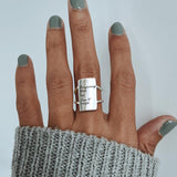 Forgiving What You Can't Forget Ring 925 Sterling Silver Inspirational Ring Personalized Ring