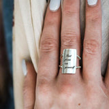 Forgiving What You Can't Forget Ring 925 Sterling Silver Inspirational Ring Personalized Ring