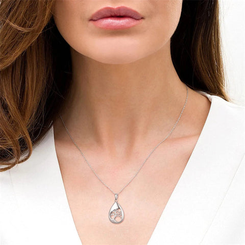 925 Sterling Silver Teardrop Urn Necklace for Ashes Celtic Knot Cremation Necklace Memorial Keepsake Jewelry for Ashes of Loved Ones