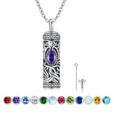 925 Sterling Silver Ashes Pendant Tree of Life Necklace Memorial Jewelry Gifts for Women Men Girls Boys