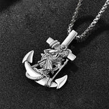 925 Sterling Silver Patron Saint Necklace  Amulet Necklace Cross Jewelry for Men with 2.5mm 22"+2" Rolo Chain
