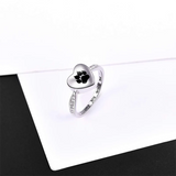 925 Sterling Silver Paw Print Urn for Ashes I Carry You with me Cremation Jewelry Dog Cat Claw Urn Finger Ring for Pet Lovers