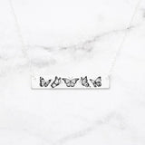 925 Sterling Silver Personalized Butterfly Ring Butterfly Necklace Do What Makes Your Soul Shine