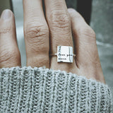 I Am Enough Ring Choose Joy Ring Inspirational Ring Personalized Ring