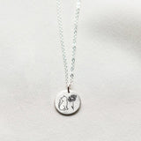 925 Sterling Silver Cat Birth Flower Necklace Cute Cat Necklace Personalized Necklace for Women Mother Daughter