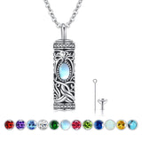 925 Sterling Silver Ashes Pendant Tree of Life Necklace Memorial Jewelry Gifts for Women Men Girls Boys