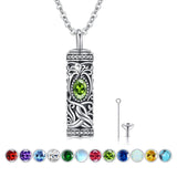 925 Sterling Silver Ashes Pendant Tree of Life Necklace Memorial Jewelry Gifts for Women Men Girls Boys