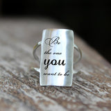 Forgiving What You Can't Forget Ring 925 Sterling Silver Inspirational Ring Personalized Ring