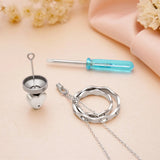 925 Sterling Silver Keepsake Jewelry Cremation Pendant Urn Necklace For Ashes You Are Always In My Heart I Love You Forever