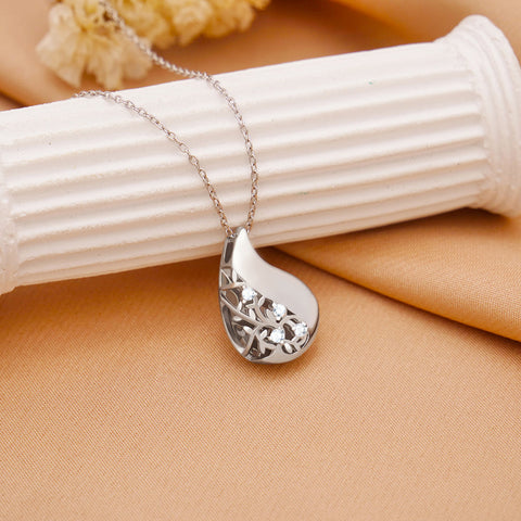 925 Sterling Silver Tree of Life Teardrop Urn Necklace for Ashes Family Tree Keepsake Cremation Memorial Jewelry for Women
