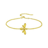 Summer Honey Bee Bracelet Sterling Silver/Gold Filled/Rose Gold Filled Bee Bracelet