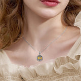 Tree of Life Urn Necklaces for Ashes Sterling Silver Abalone Shell Tree of Life Cremation Jewelry Memory Gift for Women