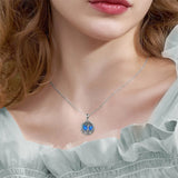 Tree of Life Urn Necklaces for Ashes Sterling Silver Abalone Shell Tree of Life Cremation Jewelry Memory Gift for Women