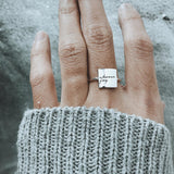 I Am Enough Ring Choose Joy Ring Inspirational Ring Personalized Ring