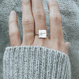 I Am Enough Ring Choose Joy Ring Inspirational Ring Personalized Ring