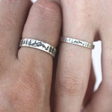 925 Silver Solid Evergreen Tree Ring Nature Ring Forest Ring Mountain Ring Couple Ring Christmas Gift