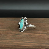 Vintage Western Turquoise Ring  925 Sterling Silver