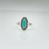 Vintage Western Turquoise Ring  925 Sterling Silver