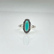 Vintage Western Turquoise Ring  925 Sterling Silver