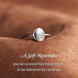 925 Sterling Silver Wave Ring Engraved Wave Ring Silver Birthday Gift from Mom Mother's Day Gift