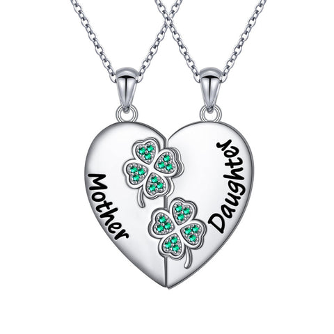 925 Sterling Silver Mother Daughter Granddaughter Family Heart Pendant Necklace Jewelry From Mom Grandmother