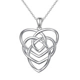 925 Sterling Silver Celtic Motherhood Knot Necklace Jewelry for Women Mom Birthday Gift