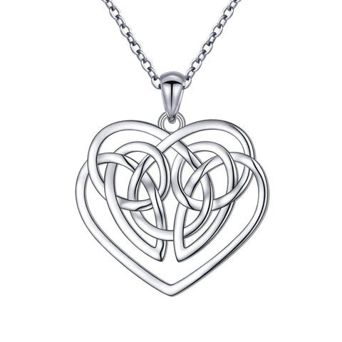925 Sterling Silver Celtic Motherhood Knot Necklace Jewelry for Women Mom Birthday Gift