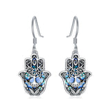 925 Sterling Silver  HamsaLotus Earrings  Jewelry Gifts for Birthday Christmas for Women Men