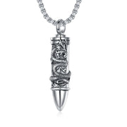 Ashes Keepsake Necklace 925 Sterling Silver Dragon Pendant Urn Cremation Jewelry for Women Men Birthday Valentine's Day Mother's Day Gift