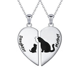 925 Sterling Silver Mother Daughter Granddaughter Family Heart Pendant Necklace Jewelry From Mom Grandmother