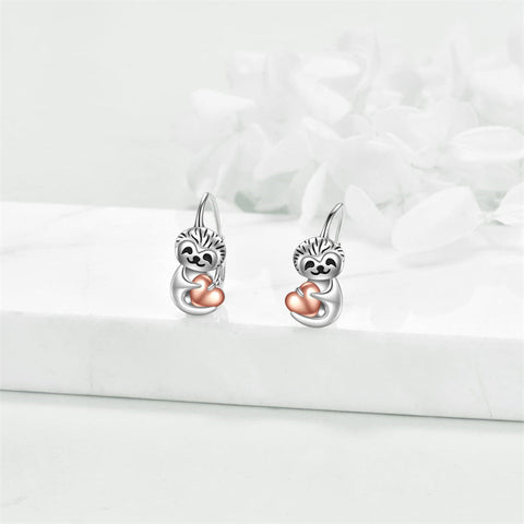 925 Sterling Silver Animal Leverback Earrings Cute Animal Jewelry Gifts for Women Girls