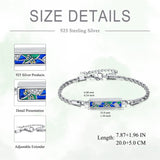 Urn Bracelet for Ashes 925 Sterling Silver Cremation Jewelry for Ashes Keepsake