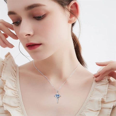 925 Sterling Silver Father Daughter Heart Pendant Necklace from Dad I Love You Forever Jewelry