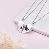 925 Sterling Silver Mother Daughter Granddaughter Family Heart Pendant Necklace Jewelry From Mom Grandmother