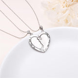 925 Sterling Silver Mother Daughter Granddaughter Family Heart Pendant Necklace Jewelry From Mom Grandmother