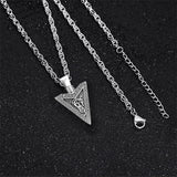 Arrow Necklace for Men 925 Sterling Silver Amulet Pendant Jewellery Birthday Gifts for Women Unisex 20+2‘’ Stainless Steel Chain