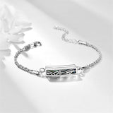 Urn Bracelet for Ashes 925 Sterling Silver Cremation Jewelry for Ashes Keepsake
