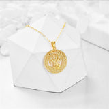 14K Gold Dragon Necklace Christmas Gifts Irish Celtic Knot Dragon Pendant Necklace Jewelry for Women Girls
