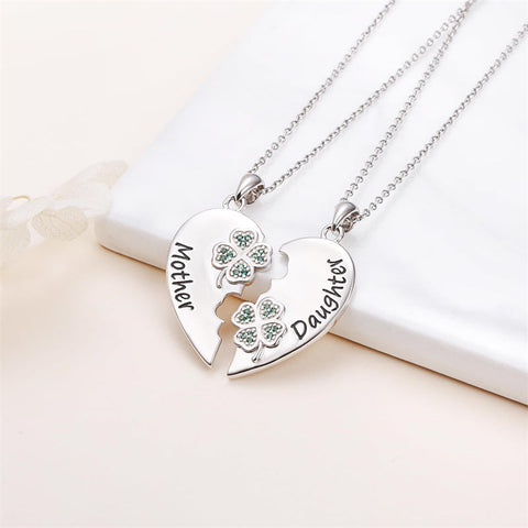 925 Sterling Silver Mother Daughter Granddaughter Family Heart Pendant Necklace Jewelry From Mom Grandmother
