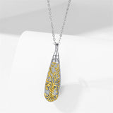 925 Sterling Silver Tree of Life Urn Necklace for Ashes Memory Keepsake Cremation Jewelry for Women
