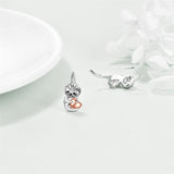 925 Sterling Silver Animal Leverback Earrings Cute Animal Jewelry Gifts for Women Girls