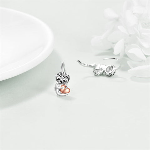 925 Sterling Silver Animal Leverback Earrings Cute Animal Jewelry Gifts for Women Girls