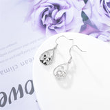 925 Sterling Silver Panda Earrings Dangle Earrings Animal Jewelry Gifts for Women Animal Lovers