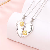 925 Sterling Silver Mother Daughter Granddaughter Family Heart Pendant Necklace Jewelry From Mom Grandmother